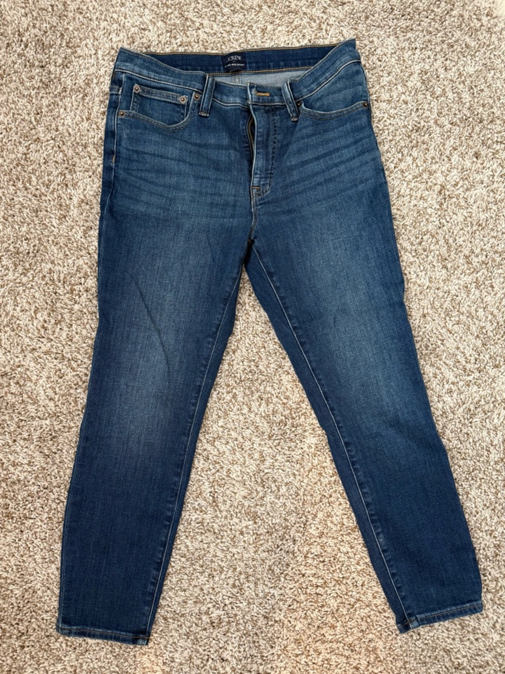 J. Crew Women's Skinny Jeans in Dark Indigo Blue